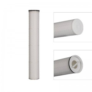 Factory For OEM/ODM Factory Price Absolute Pes Pleated Filter Cartridge 10 20 30 40 Inch for Beer Wine Vodka Pharmaceutical Filtration with 0.02/0.05 Micron Membrane