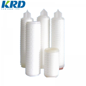 Chinese manufacturer 20 inch 1 micron Pp Pleated Water Filter Cartridge For Water Treatment