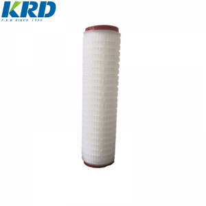 Replacement Filtering 40 inch 40 micron Pp Pleated Water Filter Cartridge For Water Treatment