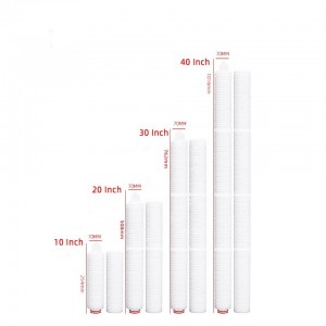 Hot sale Factory Competitive High Flow PP Filter Cartridge Manufacturer Pes/PVDF/Nylon Pleated Filter Element for Sea Water Pre-Filtration RO System Petrochemical Plant Filters
