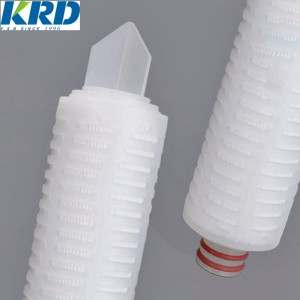 high performance High Flow Ptfe Membrane Filter Cartridges Pp Pleated Water Filter Cartridge For Water Treatment