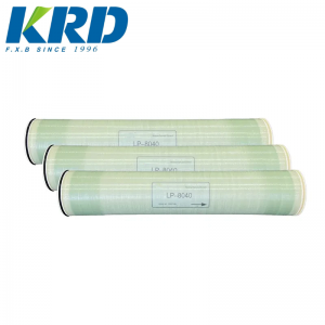KRD supply customized LP2521 membrane filter energy Filtration membrane filter brackish water RO water FR-8040-400 membrane filter element