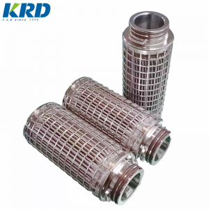 KRD supply customized Customized melt Metal stainless steel candle filter PM-40-226-20/PM4022620 20um Polymer Melt metal candle filter