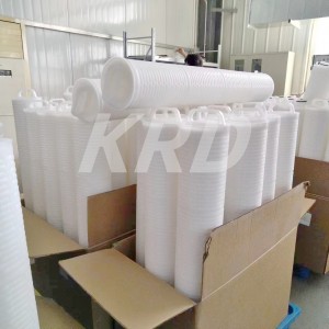 Chinese manufacturer 20 inch 1 micron pleated industrial fold polypropylene water AB4FR8EHF