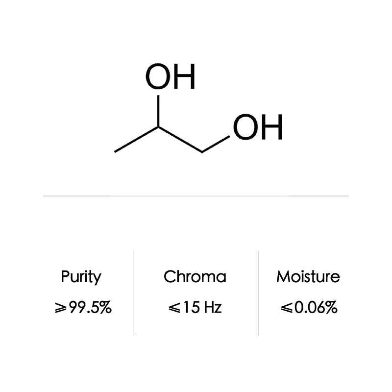 Propylene Glycol (PG) 99.5%, 99.9% USP Grade /CAS No.: 57-55-6