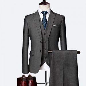 Mens slim fit single-breasted suits