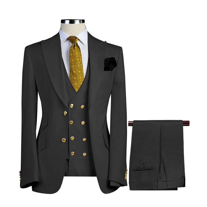 three piece suit single-breasted wholesale  (1)