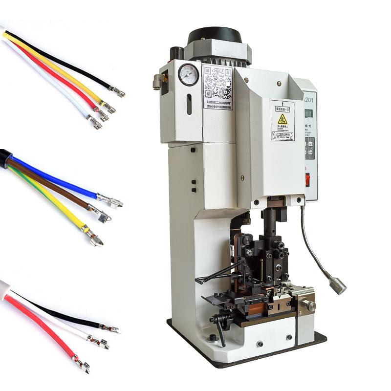 Vertical Multi core wire stripping terminal press machine LJL-A201 (1)