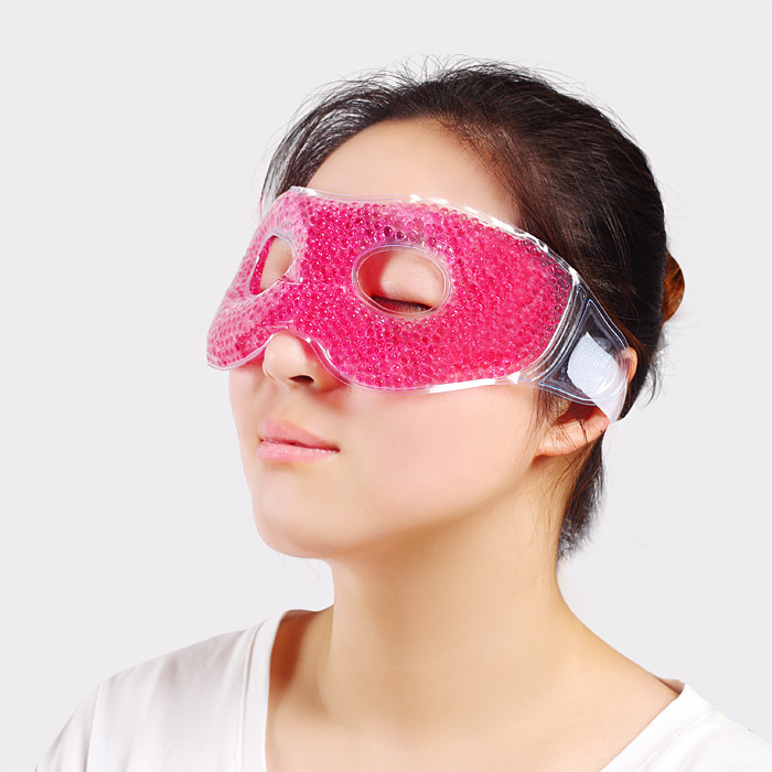 Gel Beads Hot Cold Massage Eye Mask for Puffy Eyes, Dark Circles, Headaches, Stress Relief