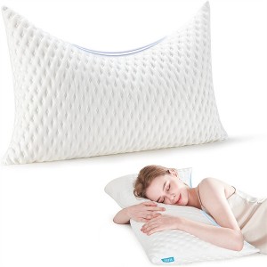 Almofadas ajustáveis ​​de espuma viscoelástica para dormir para dores no pescoço e nos ombros