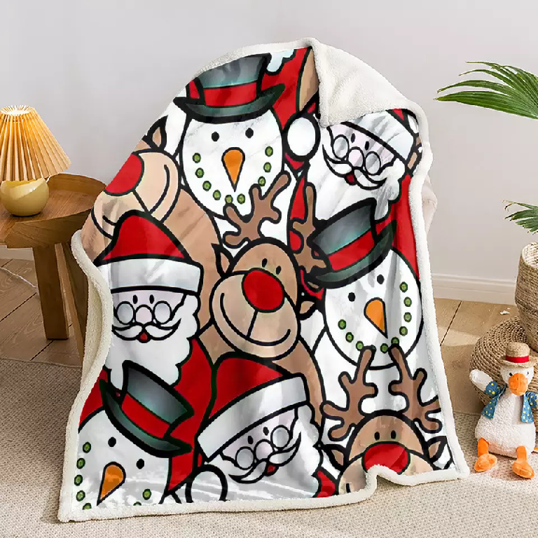 2022 Custom Popular Polyester Kids Fleece Sherpa Blanket Featured Image