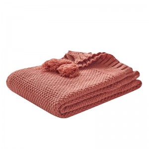 Wholesale High Quality Super Soft Warm Fleece Christmas Knit Blanket