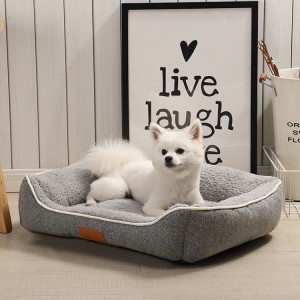I-Wholesale Dog Bed Cushion Orthopedic Memory Foam Plush Pet Bed
