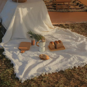 Outdoor Vintage Green Camping Decke Rasenmatte Tragbare Picknickmatte