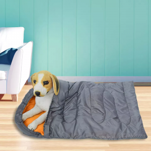 Āra silti iepakojams ūdensnecaurlaidīgs suņu guļammaiss ar aukliņu uzglabāšanas mugursomu