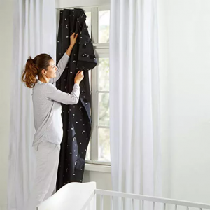 Portable Blackout Curtain Magic Tape Window Travel Curtains With Suction Cup