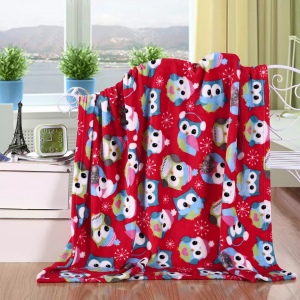 Lag luam wholesale Custom Printed Christmas Blanket Flannel Fleece Pov Pam