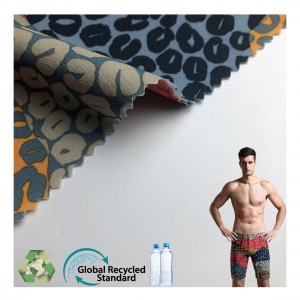 Quick Dry Recycle Custom 4 Way Stretch Boardshorts Fabric KW4001-2