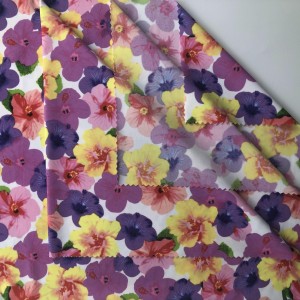 High Elastic Lycra Polyester Spandex Cotton Custom Print Swimwear Fabric for Sale