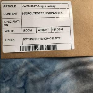 Sportswear Single Jersey Activewear Yoga leehings Fabric 95%POLY 5%Spandex KW20-9017