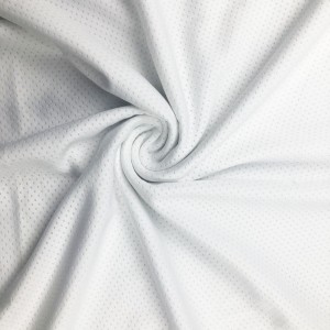 Soft Recycled Polyester RPET Pet Mesh Milky Jersey Fabric Made From Recycled Plastic Bottles For T-shirt Sportswear