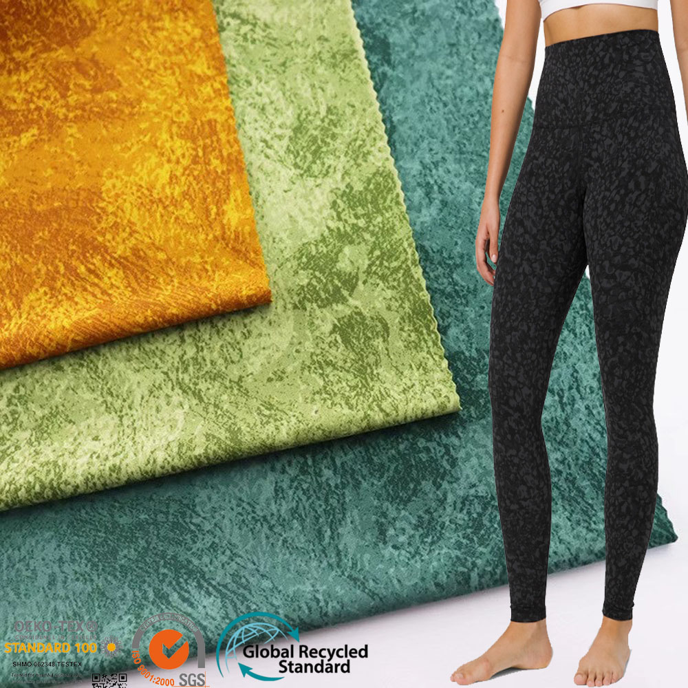 China Spandex Jacquard Knitted High Stretch Elasticity Breathable Fabric  For Yoga Cloth Manufacturer and Supplier | Wenchang