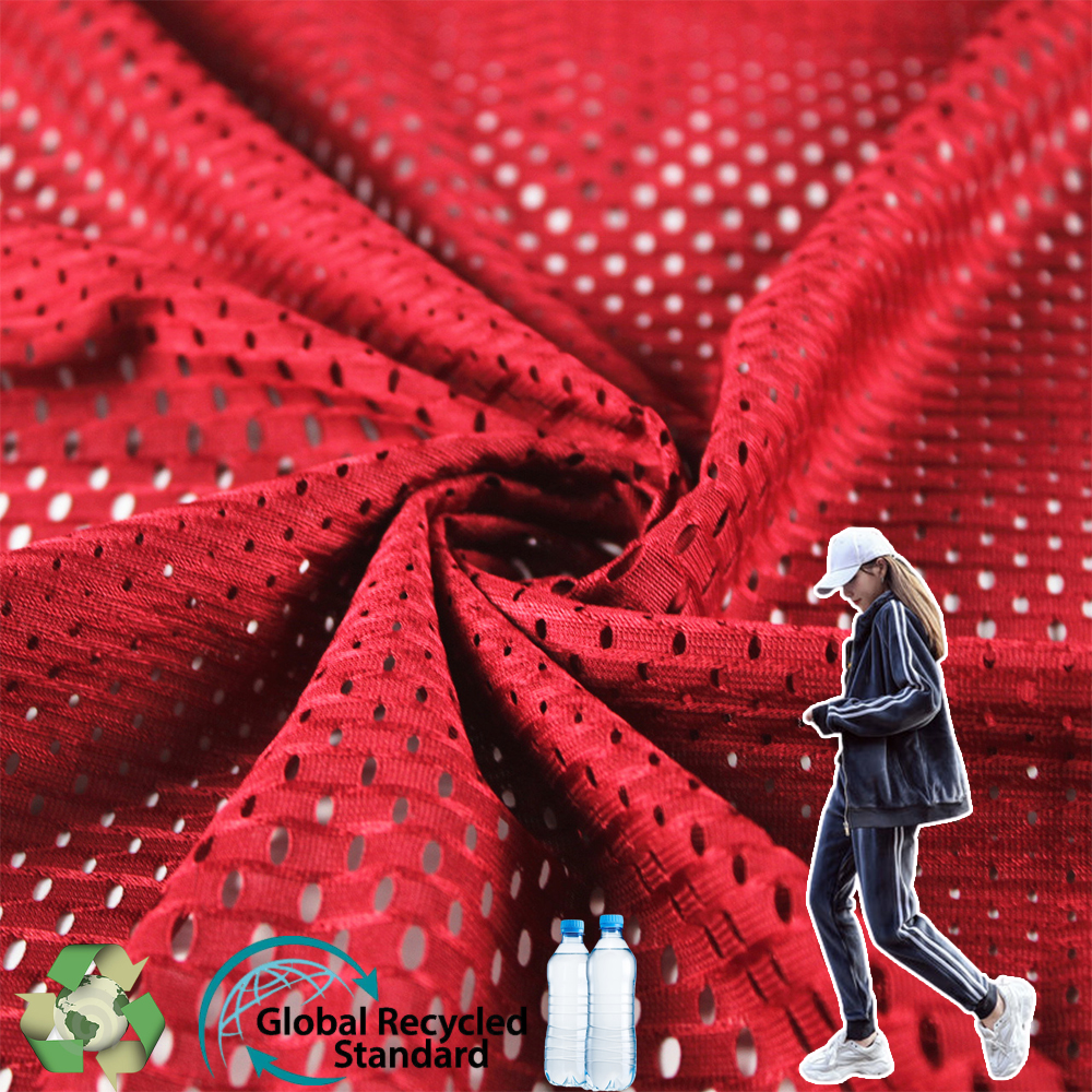 China Bird Eye/Eyelet Mesh Fabric with 100%Polyester for  Sportswear/Leggings/Yoga Wear/T-Shirt/Fitness KWS20-8013 Manufacturer and  Supplier