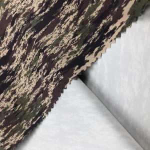 Custom Design High Quality Camo Printed Organic Recycled Waterproof Quick Dry 100 Poly Outdoor Sportswear Jacket Fabric