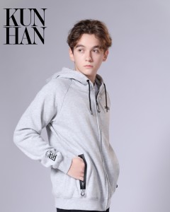 Big discounting Sustainable Cotton T Shirts - Men Zip-Up Leisure Daily Hooded Sweatshirt – Kunhan