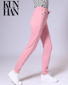 Lady Daily Work-Out Breathable Sport Plain Long Pant