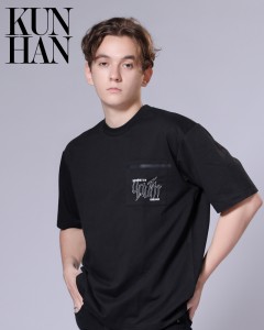 China wholesale Custom Hoodies - Men Round Neck Regular Fit Printed Pocket T-shirt – Kunhan