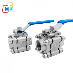 2000PSI 3PC Ball Valve With Mounting Pad  Stainless Steel Ball Valves