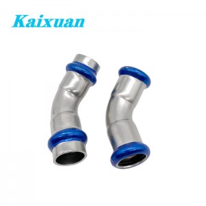 45° Elbow M & V-Contour Press Fittings   Stainless Steel Crimp Fittings