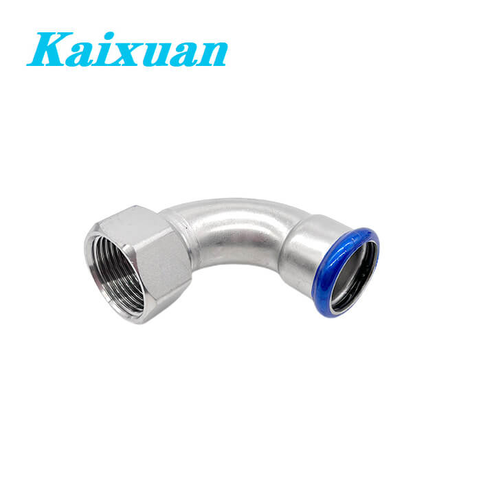 China 90° Female Elbow M-Contour Press Fittings Stainless Steel