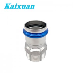 Male Straight Connector V-Contour Press Fittings
