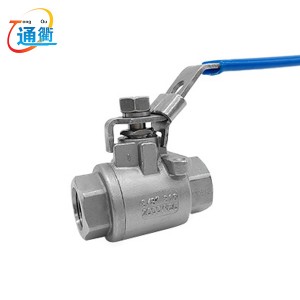 High Quality 2000PSI 2PC Stainless Steel Ball Valve