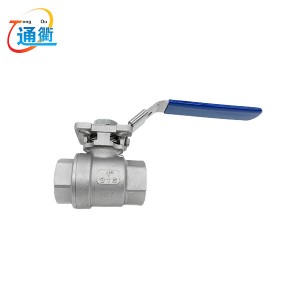 ISO5211 2PC Ball Valve Mounting Pad With Handle 316 Stainless Steel Ball Valves