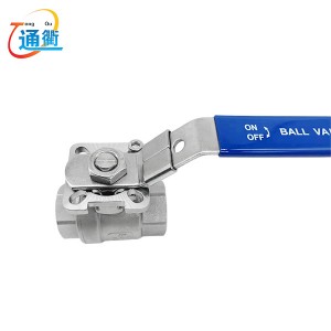 ISO5211 2PC Ball Valve Mounting Pad with handle