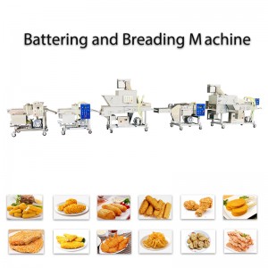 Automatic Patty Forming Machine Battering Sparying Machine Predustering Machine Breading Machine