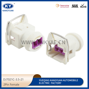2P automotive connectors, harness white plug, automotive waterproof connector DJ7021C-3.5-21