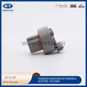 DT13-2P is suitable for automotive dechi waterproof connector PCB bend pin connector, wire harness plug