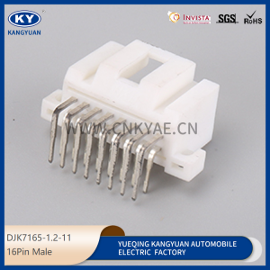 DJK7165-1.2-11(Bent Pin) automotive PCB pin holder 16 pin waterproof connector 7222-1368