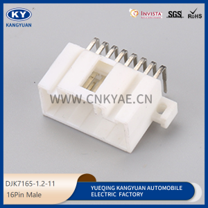 DJK7165-1.2-11(Bent Pin) automotive PCB pin holder 16 pin waterproof connector 7222-1368