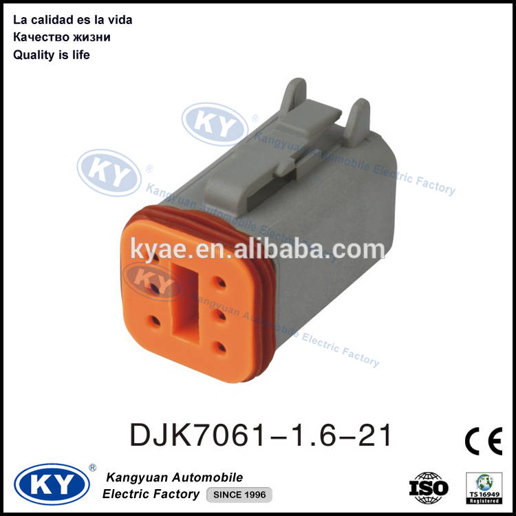 6-Way automotive Deutsch Plug (DT06-6S)
