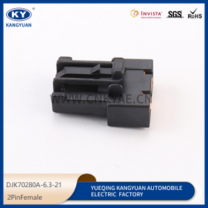 DJK70280A-6.3-21 automotive harness waterproof connector plug, automotive plug 2p