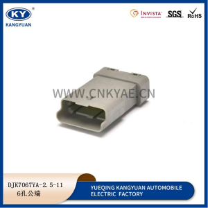 DJK7067YA-2.5-11/21 Gray 6-hole composite series automobile waterproof connector 6P