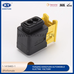 1-1418483-1  2 hole new energy connector, male and female waterproof wire harness connector