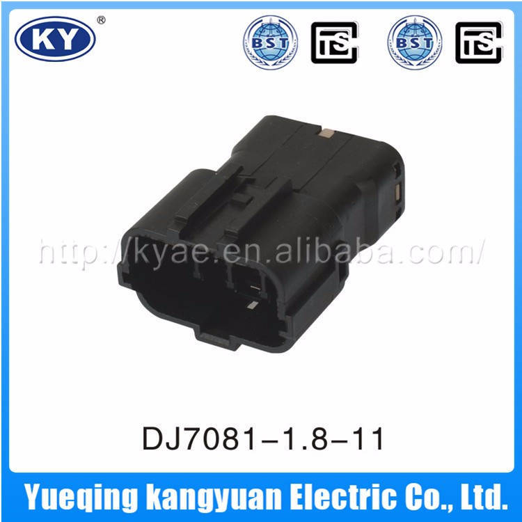 High quality professional black waterproof 8 pin female connector,