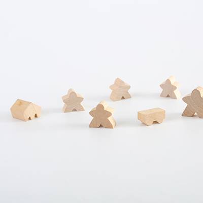 custom board game pieces wooden meeple wood bits decoration
