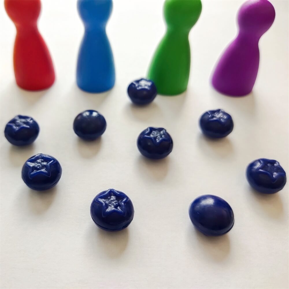 wholesale custom board game accessories plastic miniatures PVC Blueberries